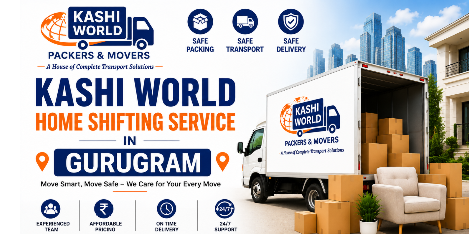 Kashi World Home Shifting Service in Gurugram