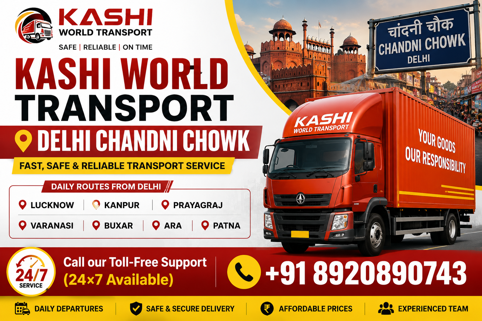 Kashi World Transport Delhi Chandni Chowk