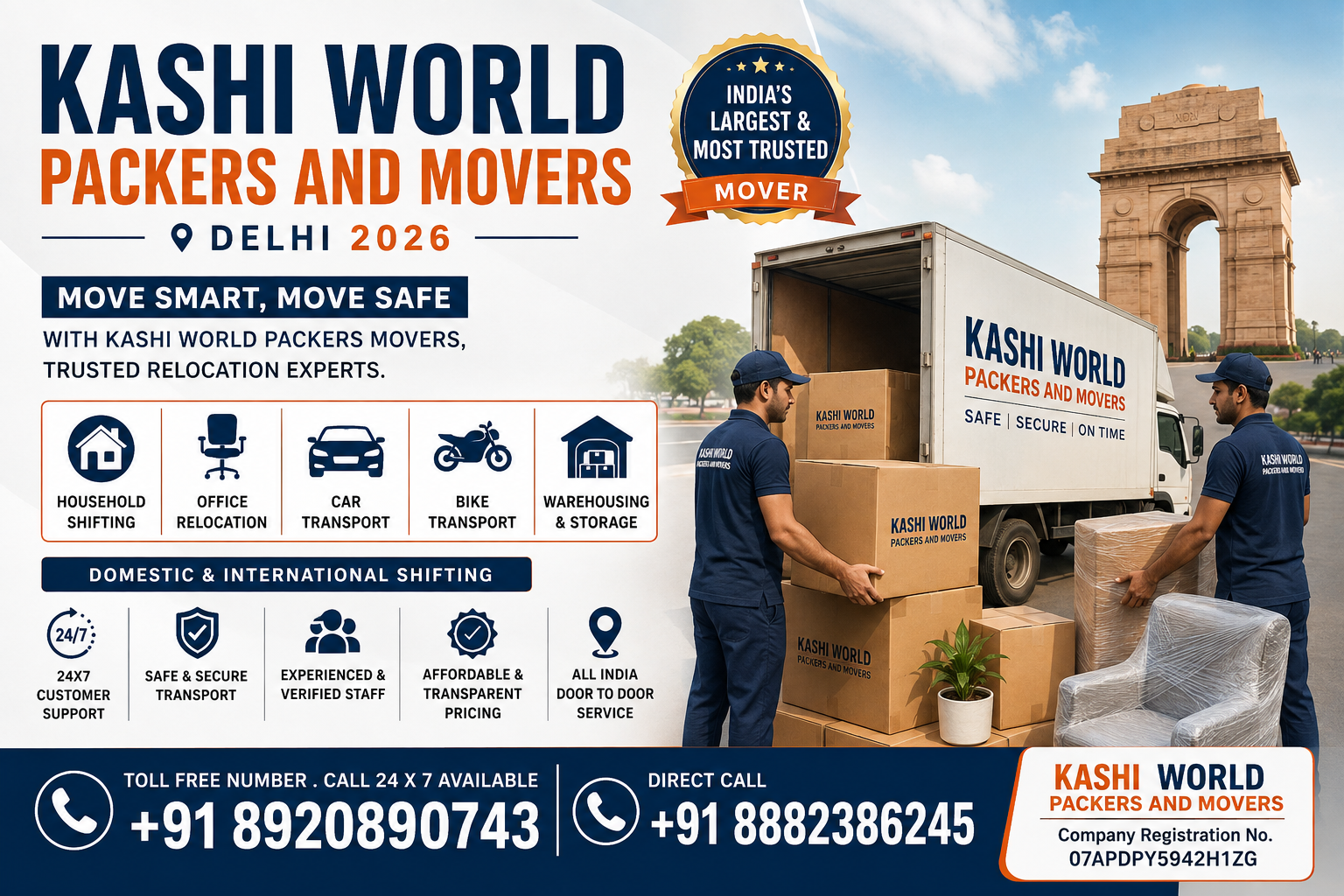 Kashi World Packers and Movers Delhi 2026
